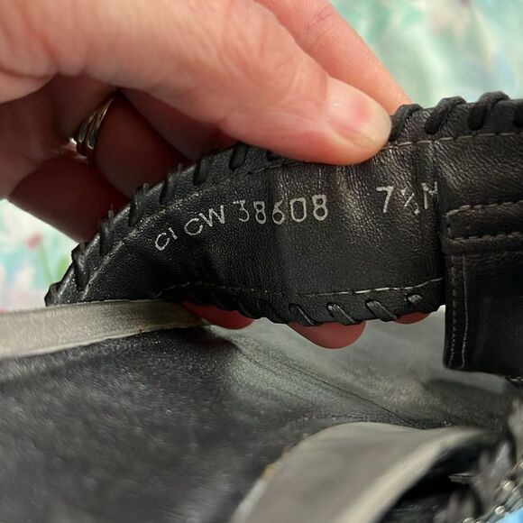 Stuart Weitzman T Strap Thong Sandals Metal - 7.5 - Picture 9 of 13